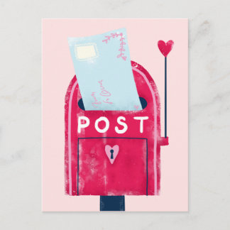 Postal postal de nota de amor