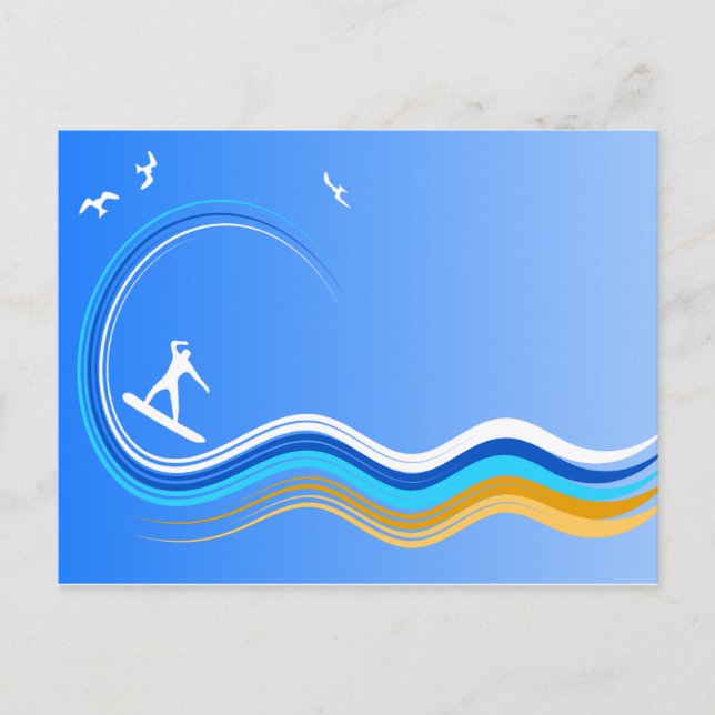 Postal postal de Surf's Up Surfing (Anverso)