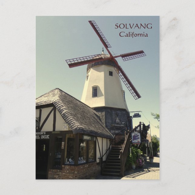 Postal ¡Postal de viento Solvang! (Anverso)