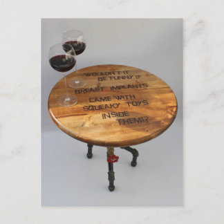 Postal ¡Postal De Vino Divertido E Implantes!