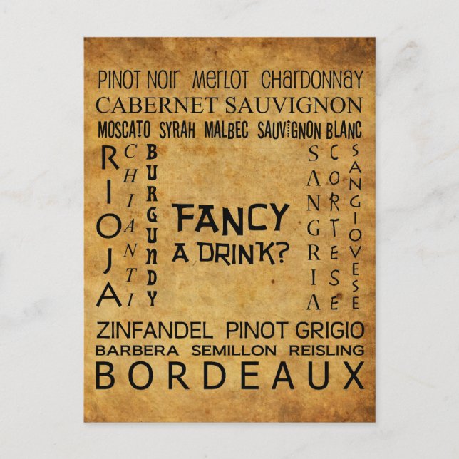 Postal ¡Postal de vino Guay! (Anverso)