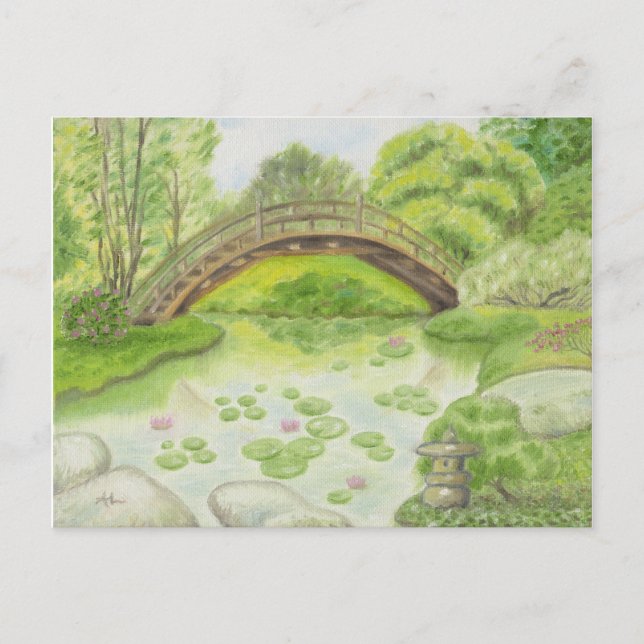 Postal "Postal del Jardín Japonés (Anverso)