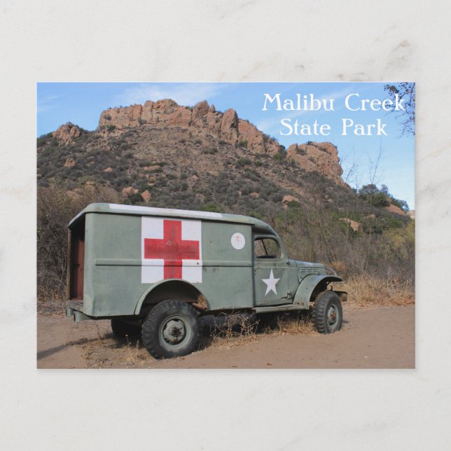 Postal ¡Postal del Parque Estatal Malibu Creek! (Anverso)
