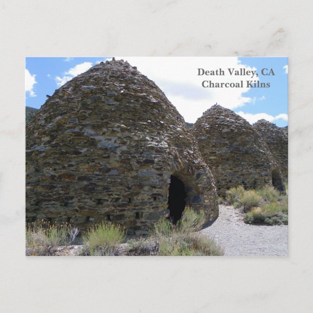Postal ¡Postal del Valle de la Muerte/Hornos de Carbón! (Anverso)