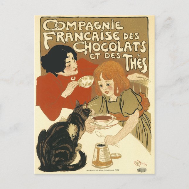 Postal Postal: DES Chocolats de Compagnie Francaise (Anverso)