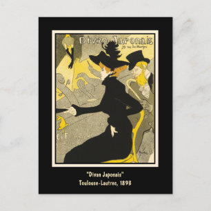 Postal Postal: Divan Japonais por Toulouse-Lautrec