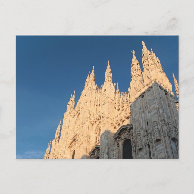 Postal Postal: El Duomo de oro de Milano (Anverso)