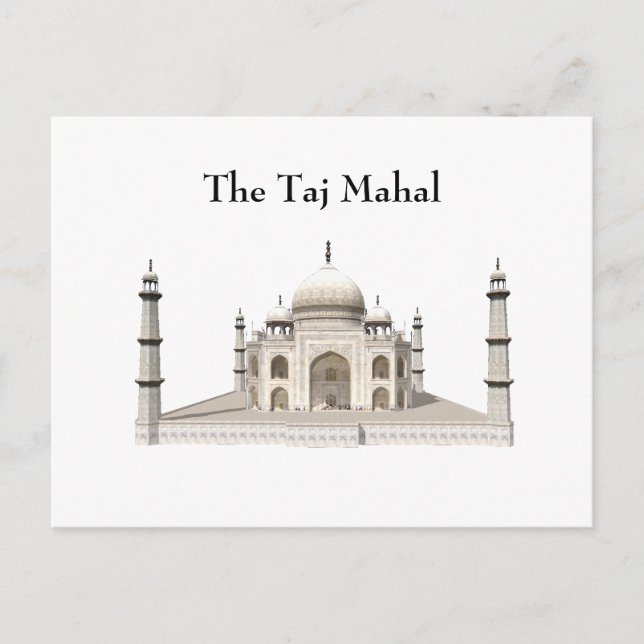 Postal Postal: El Taj Mahal (Anverso)
