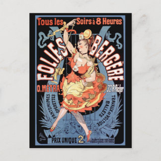 Postal Postal: Folies Bergere