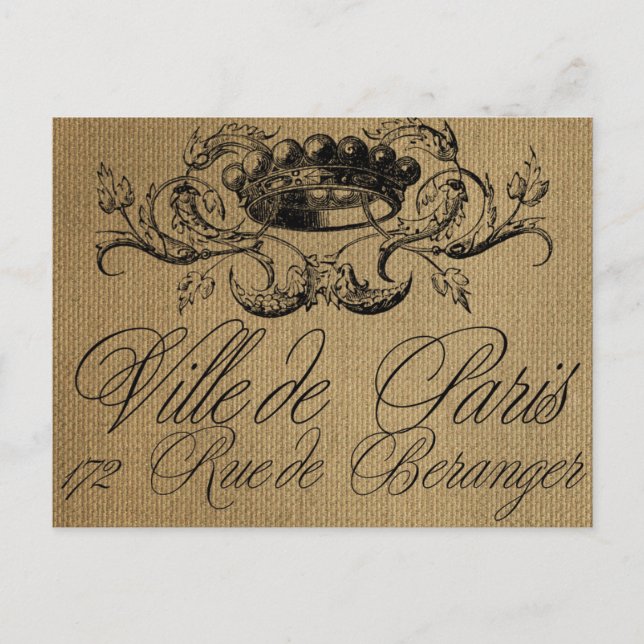 Postal postal francesa (Anverso)