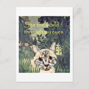 Postal Postal: Gato "Ver el mundo a través de mis ojos"