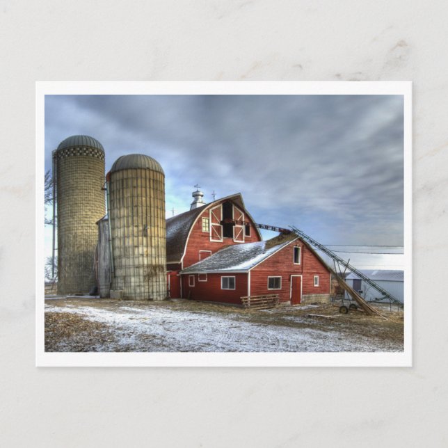 Postal Postal, granero Lahr (Anverso)