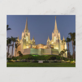 Postal Postal: Imagen nocturna del templo de San Diego LD