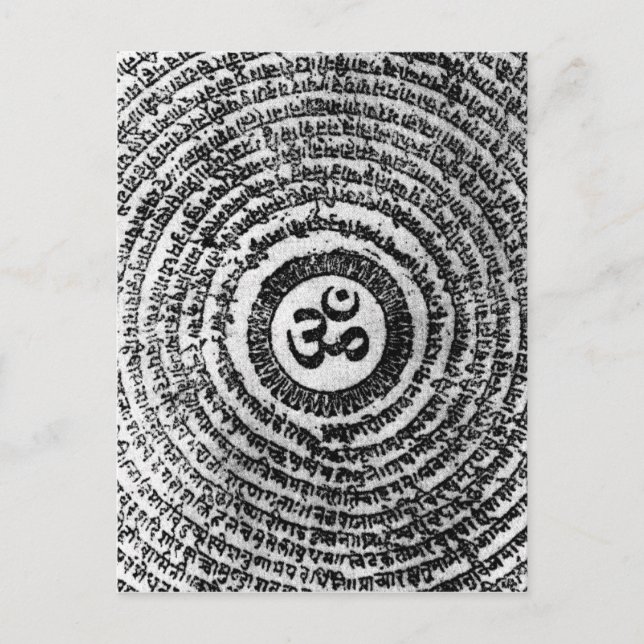 Postal postal, india, om mani padme hum (Anverso)