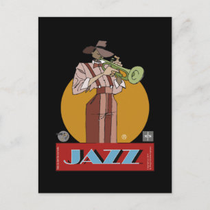 Postal Postal- Jazz Dibujante