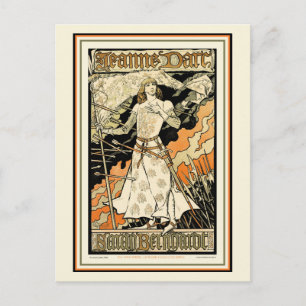 Postal Postal: Jeanne d'Arc, Sarah Bernhardt