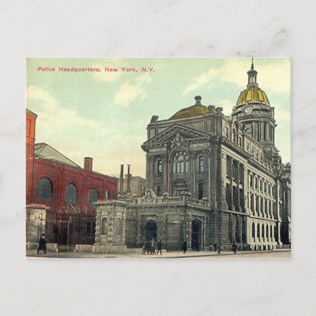 Postal Postal, Jefatura de Policía, Nueva York, 1911 (Anverso)