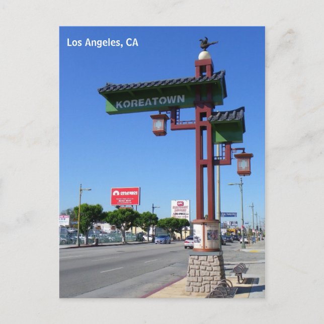 Postal ¡Postal Koreatown de Los Ángeles! (Anverso)