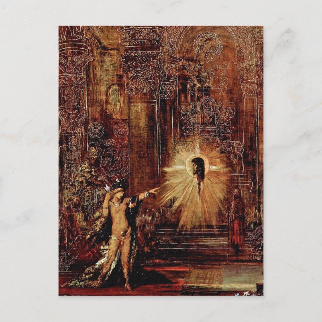 Postal Postal: "La aparición [fantasma]" (Anverso)