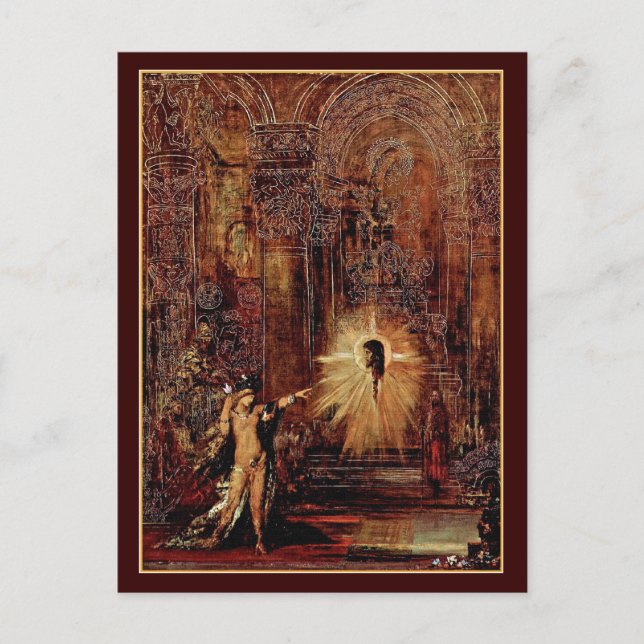 Postal Postal: "La aparición [fantasma]" (Anverso)