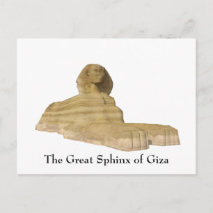 Postal Postal: La gran esfinge de Giza