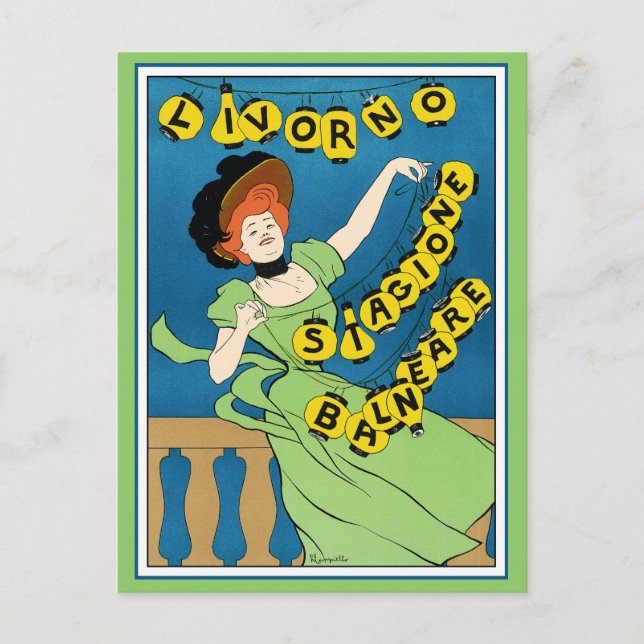 Postal Postal: Leonetto Cappiello - Liverno (Anverso)