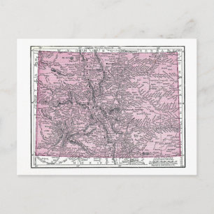 Postal Postal: Mapa de Colorado, 1921