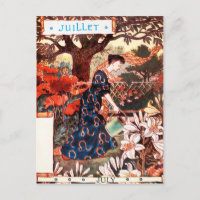 Postal: Mes de Julio - Jullet