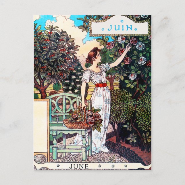 Postal Postal: Mes de Junio - Junio (Anverso)