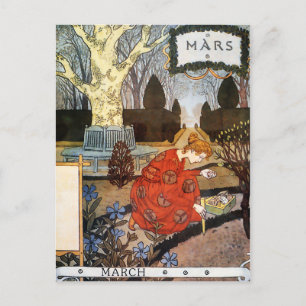 Postal Postal: Mes de Marzo - Marte