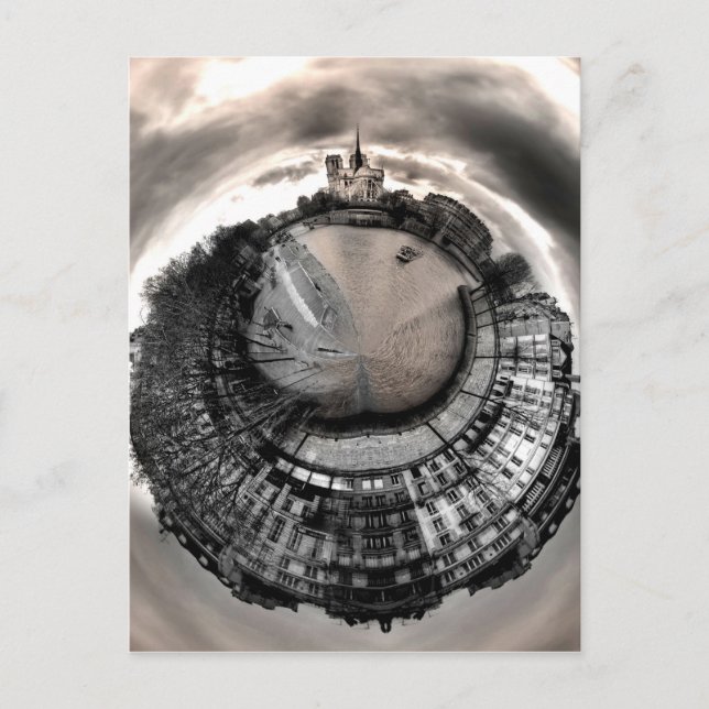 Postal ¡Postal Miniplaneta de París! (Anverso)