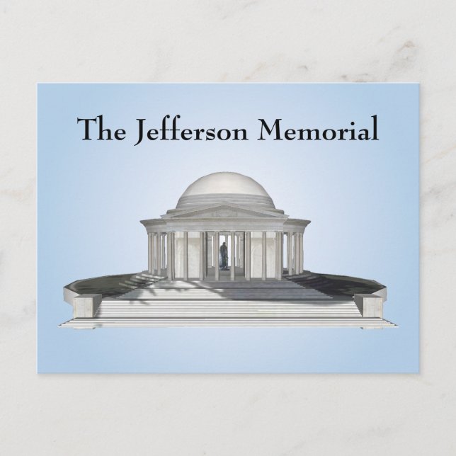 Postal Postal: Monumento a Jefferson (Anverso)