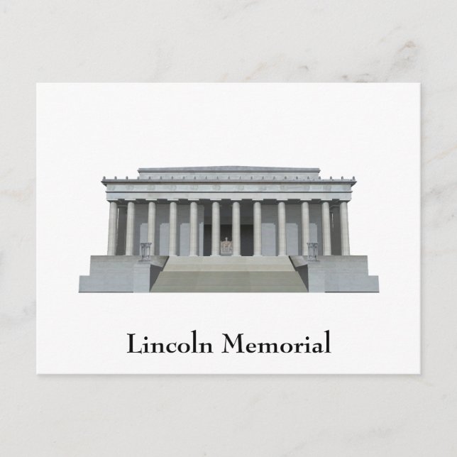 Postal Postal: Monumento a Lincoln: Washington DC (Anverso)