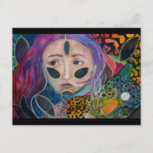 Postal Postal: "Mujer leopardo"