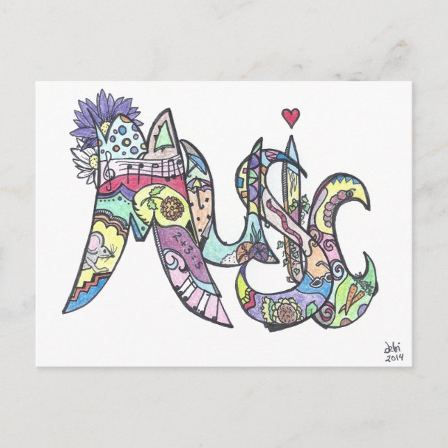 Postal postal: música (Anverso)