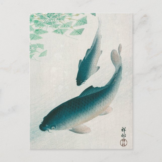 POSTAL POSTAL: OHARA KOSON : CARP/KOI 1926 (Anverso)