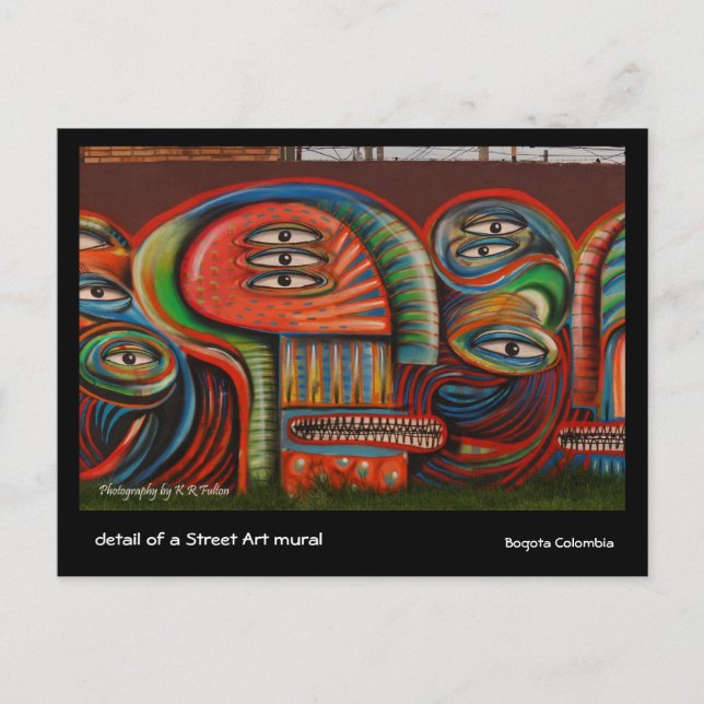 Postal Postal: Ojos de graffiti (Anverso)
