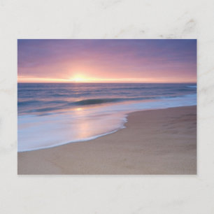 Postal Postal: Olas tranquilas de la playa. Algarve Portu