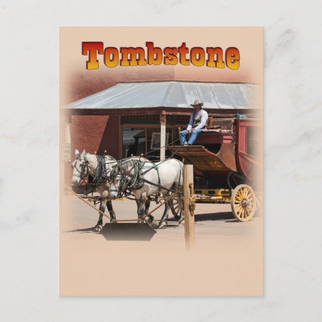 Postal Postal: Paseo en Stagecoach #1 (Retrato) (Anverso)