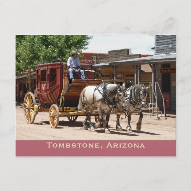 Postal Postal: Paseo en Stagecoach #2 (Anverso)