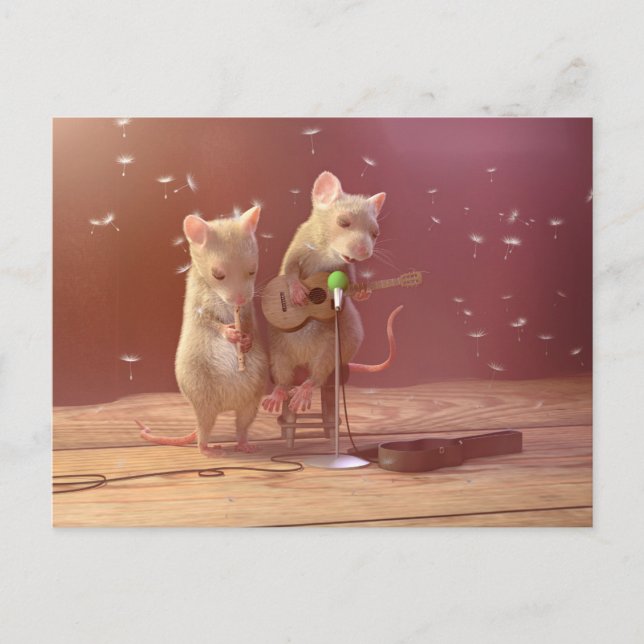 Postal Postal: "Pequeños artistas" (Anverso)