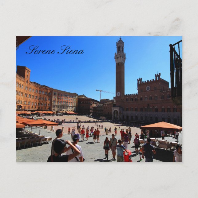 Postal Postal: Piazza del Campo, Siena, Italia (Anverso)