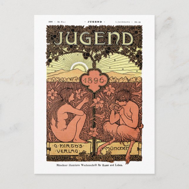 Postal Postal: Pipes de la revista Pan - Jugend (Anverso)