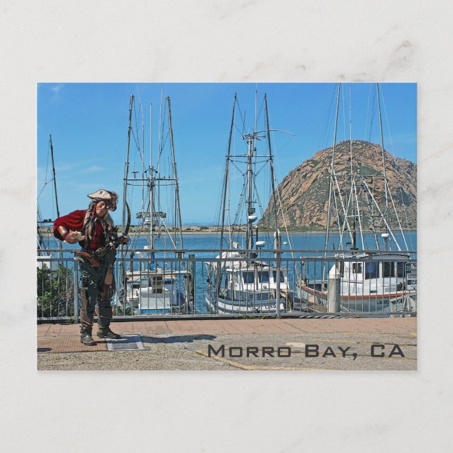 Postal ¡Postal pirata de Morro Bay! (Anverso)