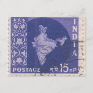 Postal Postal: Postage indio cancelado