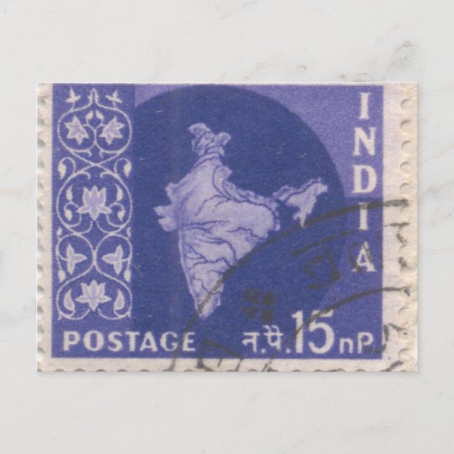 Postal Postal: Postage indio cancelado (Anverso)