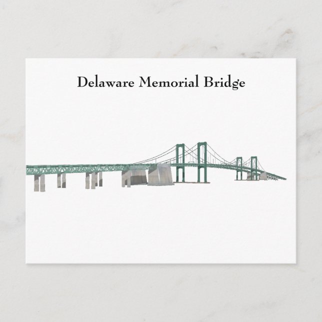 Postal Postal: Puente conmemorativo de Delaware (Anverso)