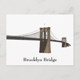 Postal Postal: Puente de Brooklyn: Nueva York