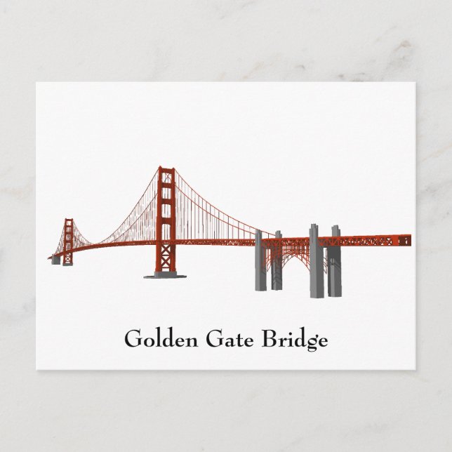 Postal Postal: Puente Golden Gate (Anverso)