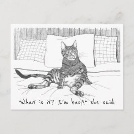 Postal postal: "¿Qué quieres?" (Lily)